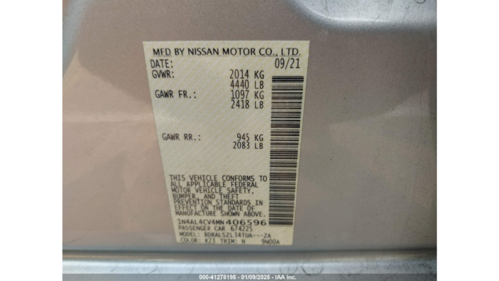2021 Nissan Altima - Image 10