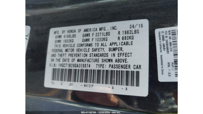 2016 Honda Accord Lx-s - Image 8