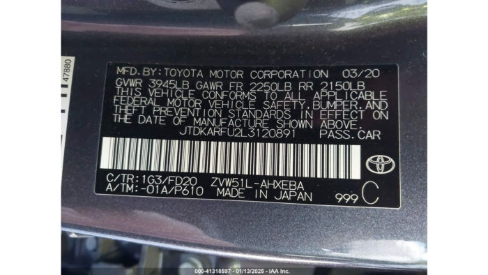 2020 Toyota Prius Le - Image 9