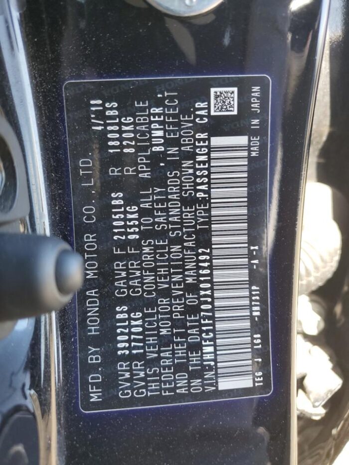 2018 Honda Civic Exl - Image 10