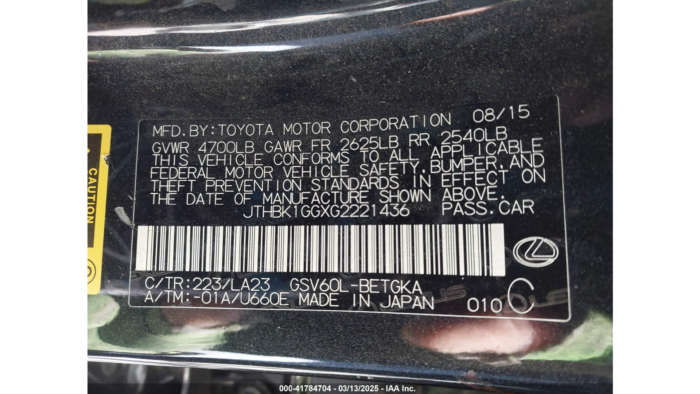 2016 Lexus Es 350 - Image 9