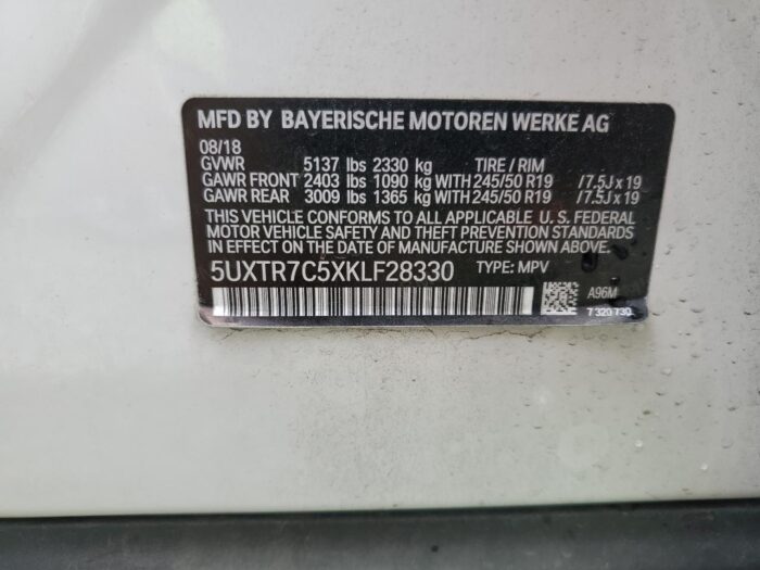 2019 Bmw X3 - Image 8