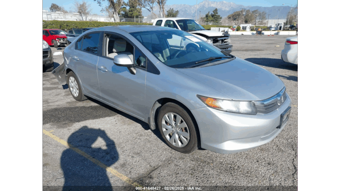 2012 Honda Civic Lx - Image 3