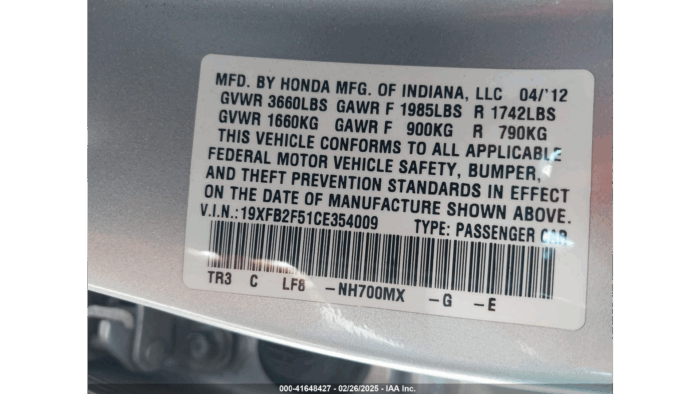 2012 Honda Civic Lx - Image 10