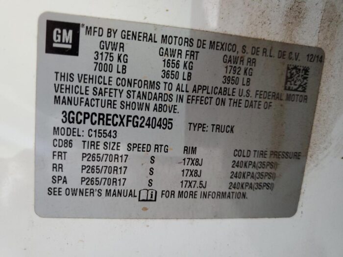 2015 Chevrolet Silverado 1500 - Imagen 11