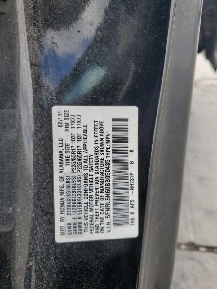 2011 Honda Odyssey Exl - Image 13