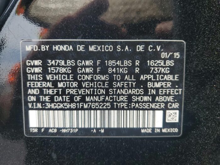 2015 Honda Fit Ex - Imagen 9