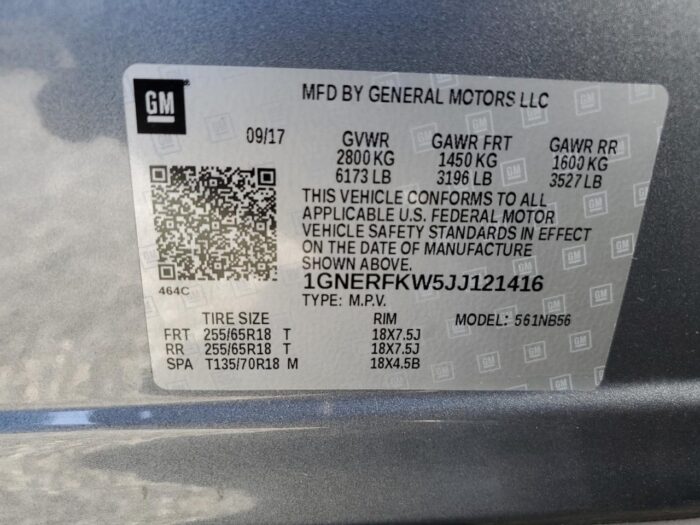 2018 Chevrolet Traverse Ls - Image 9