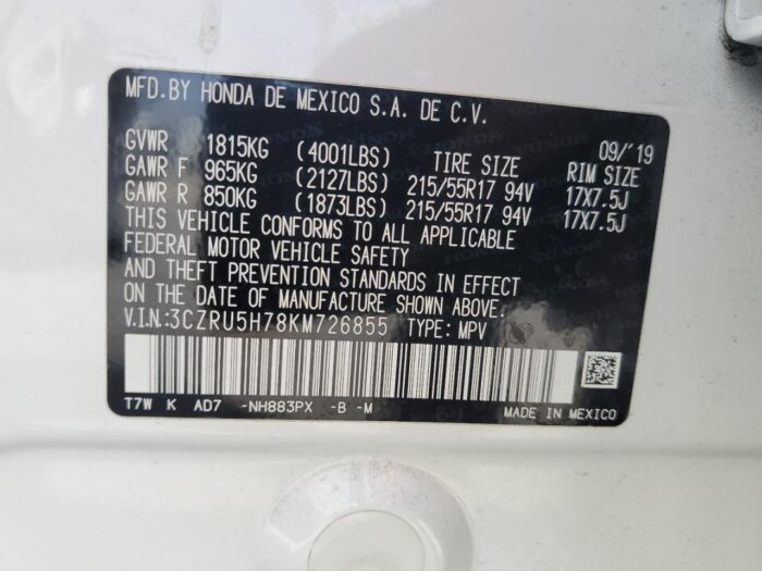 2019 Honda Hr-v - Image 9