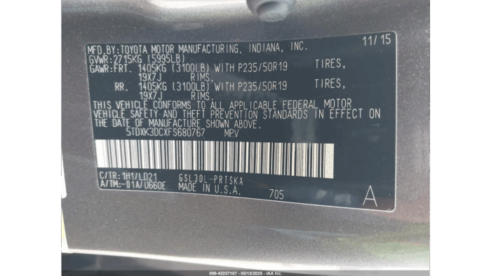 2015 Toyota Sienna Se - Imagen 10