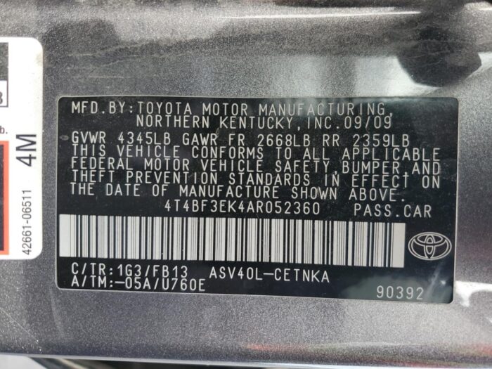 2010 Toyota Camry - Image 9