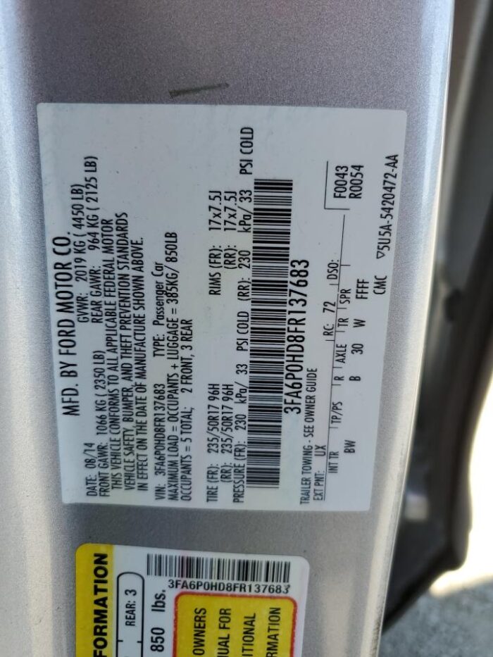 2015 Ford Fusion Se - Image 9