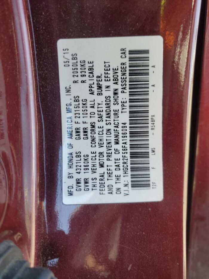 2015 Honda Accord - Image 8