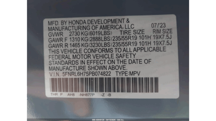 2023 Honda Odyssey - Image 8